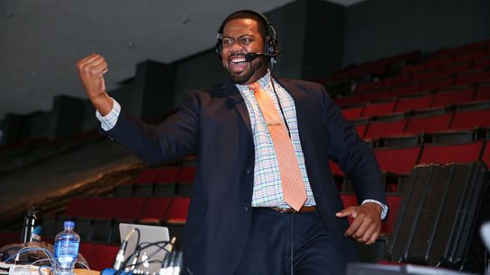 Q&A with Kraken broadcaster Everett Fitzhugh taken at PPG Paints Arena (NHL)